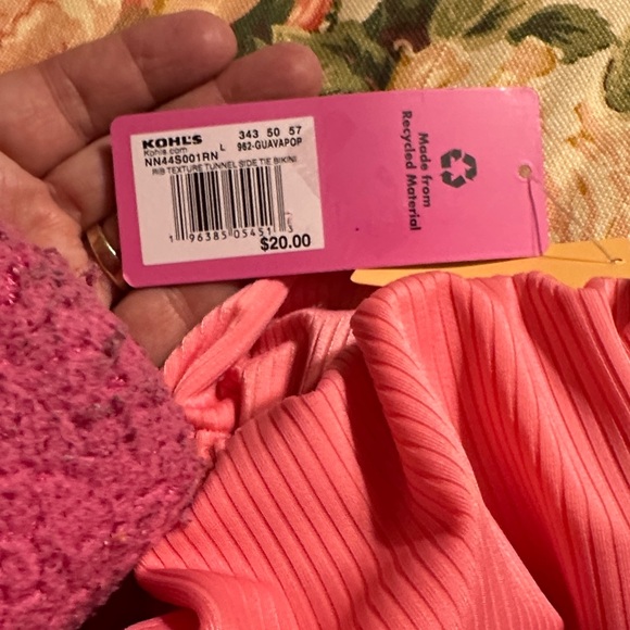 Melon / Guava Ribbed Bikini Bottom - Picture 4 of 4